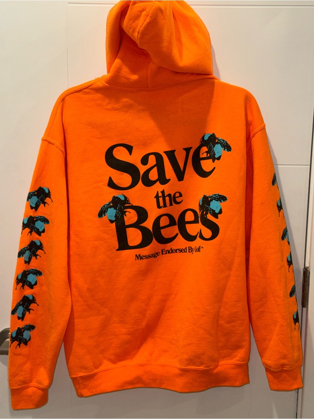 Golf Wang Save the Bees Orange Graphic Crewneck Hoodie